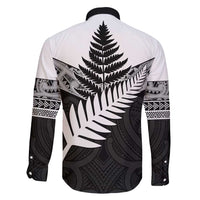 New Zealand Silver Fern Family Matching Tank Maxi Dress and Hawaiian Shirt Maori Koru Mixed Taniko Pattern LT9 - Polynesian Pride