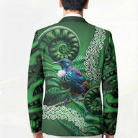 Tui Bird Koru Silver Fern Aotearoa Blazer