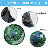 Tui Bird Koru Silver Fern Aotearoa Spare Tire Cover