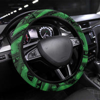 Tui Bird Koru Silver Fern Aotearoa Steering Wheel Cover