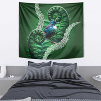 Tui Bird Koru Silver Fern Aotearoa Tapestry