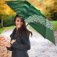 Tui Bird Koru Silver Fern Aotearoa Umbrella