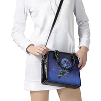 Tui Bird Matariki Galaxy Shoulder Handbag Koru Silver Fern Aotearoa