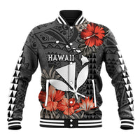 Hawaii Kanaka Maoli Baseball Jacket Polynesian Vintage Vibes LT9 Unisex Black - Polynesian Pride