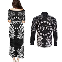 Cook Islands Ra o te Ui Ariki Est 1967 Couples Matching Puletasi and Long Sleeve Button Shirt LT9 - Polynesian Pride
