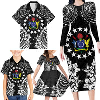Cook Islands Ra o te Ui Ariki Est 1967 Family Matching Long Sleeve Bodycon Dress and Hawaiian Shirt LT9 - Polynesian Pride