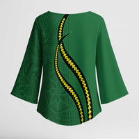 Manua Islands Polynesian Style Kimono Sleeve Blouse - Polynesian Pride