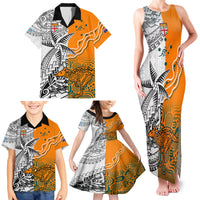 Personalised Fiji Australia Rugby Family Matching Tank Maxi Dress and Hawaiian Shirt World Cup 2023 Polynesia Tapa Mixed Indigenous Aboriginal LT9 - Polynesian Pride