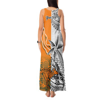 Personalised Fiji Australia Rugby Tank Maxi Dress World Cup 2023 Polynesia Tapa Mixed Indigenous Aboriginal LT9 - Polynesian Pride