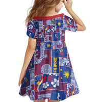 Filipino Maligayang Pasko Family Matching Off Shoulder Maxi Dress and Hawaiian Shirt Pacific Patchwork Xmas Vibes - Polynesian Pride