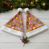 Niue Monuina e Kilisimasi Christmas Santa Hat Pacific Patchwork Xmas Vibes - Polynesian Pride
