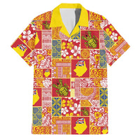Niue Monuina e Kilisimasi Family Matching Long Sleeve Bodycon Dress and Hawaiian Shirt Pacific Patchwork Xmas Vibes - Polynesian Pride