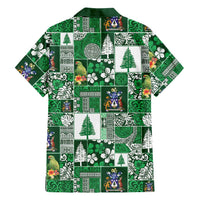 Norfolk Island Meri Krismas Family Matching Mermaid Dress and Hawaiian Shirt Pacific Patchwork Xmas Vibes LT9 - Polynesian Pride