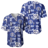 Northern Mariana Islands Magof Nochebuena Baseball Jersey Pacific Patchwork Xmas Vibes - Polynesian Pride