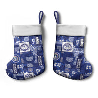 Northern Mariana Islands Magof Nochebuena Christmas Stocking Pacific Patchwork Xmas Vibes LT9 - Polynesian Pride
