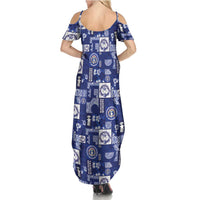 Northern Mariana Islands Magof Nochebuena Family Matching Summer Maxi Dress and Hawaiian Shirt Pacific Patchwork Xmas Vibes LT9 - Polynesian Pride