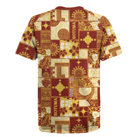 Rotuma Faiakse'ea 'e Kirisimasi Rugby Jersey Pacific Patchwork Xmas Vibes - Polynesian Pride