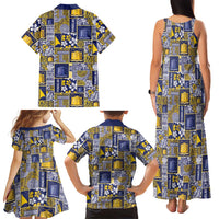 Tokelau Manuia te Kilihimahi Family Matching Tank Maxi Dress and Hawaiian Shirt Pacific Patchwork Xmas Vibes LT9 - Polynesian Pride