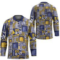 Tokelau Manuia te Kilihimahi Hockey Jersey Pacific Patchwork Xmas Vibes - Polynesian Pride