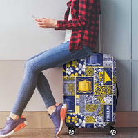 Tokelau Manuia te Kilihimahi Luggage Cover Pacific Patchwork Xmas Vibes - Polynesian Pride