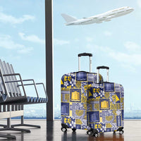 Tokelau Manuia te Kilihimahi Luggage Cover Pacific Patchwork Xmas Vibes - Polynesian Pride