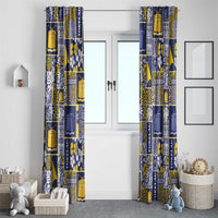 Tokelau Manuia te Kilihimahi Window Curtain Pacific Patchwork Xmas Vibes - Polynesian Pride