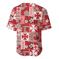 Wallis Et Futuna Kilisimasi Fiefia Baseball Jersey Pacific Patchwork Xmas Vibes - Polynesian Pride
