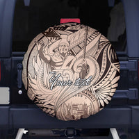 Personalised Aloha King Kamehameha Spirits Spare Tire Cover Beige Special