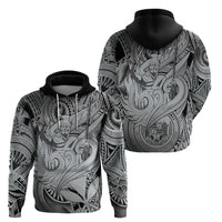 Personalised Aloha King Kamehameha Spirits Zip Hoodie Grey Special LT9 - Polynesian Pride