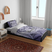 Personalised Aloha King Kamehameha Spirits Bedding Set Violet Special