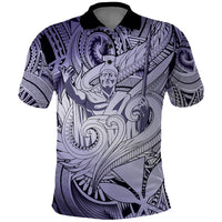Personalised Aloha King Kamehameha Spirits Polo Shirt Violet Special LT9 Violet - Polynesian Pride