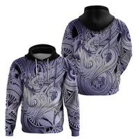 Personalised Aloha King Kamehameha Spirits Zip Hoodie Violet Special LT9 - Polynesian Pride