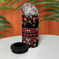 Fiji Masi Bula Tagimoucia Flowers 4 in 1 Can Cooler Tumbler