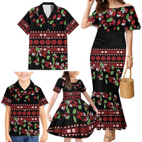Fiji Masi Bula Tagimoucia Flowers Family Matching Mermaid Dress and Hawaiian Shirt LT9 - Polynesian Pride