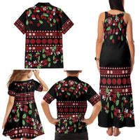 Fiji Masi Bula Tagimoucia Flowers Family Matching Tank Maxi Dress and Hawaiian Shirt LT9 - Polynesian Pride