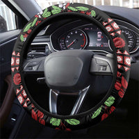 Fiji Masi Bula Tagimoucia Flowers Steering Wheel Cover