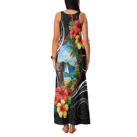 Hafa Adai Guam Family Matching Tank Maxi Dress and Hawaiian Shirt Guahan Seal Chamorro Stones Tribal LT9 - Polynesian Pride
