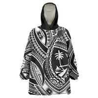 Hafa Adai Guam Inspired Tattoo Wearable Blanket Hoodie