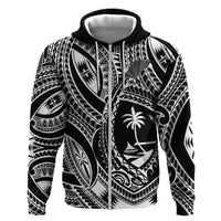 Hafa Adai Guam Inspired Tattoo Zip Hoodie