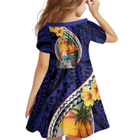 Hafa Adai Guam Seal Latte Stones Artwork Family Matching Mermaid Dress and Hawaiian Shirt LT9 - Polynesian Pride