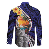 Hafa Adai Guam Seal Latte Stones Artwork Family Matching Tank Maxi Dress and Hawaiian Shirt