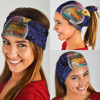 Hafa Adai Guam Seal Latte Stones Artwork Neck Gaiter - Polynesian Pride