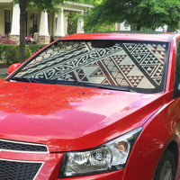 Niho Taniwha Kowhaiwhai Auto Sun Shade - Polynesian Pride