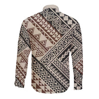 Niho Taniwha Kowhaiwhai Long Sleeve Button Shirt