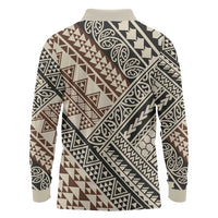 Niho Taniwha Kowhaiwhai Long Sleeve Polo Shirt