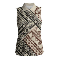 Niho Taniwha Kowhaiwhai Women Sleeveless Polo Shirt