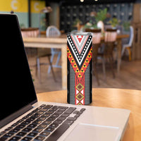 Niho Taniwha Taniko Motif Skinny Tumbler