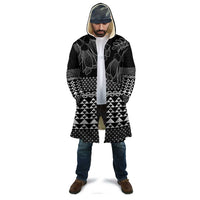 Black Taniko Kowhaiwhai Tukutuku Motif Cloak - Polynesian Pride