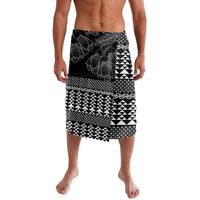 Black Taniko Kowhaiwhai Tukutuku Motif Lavalava