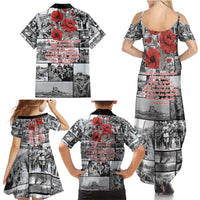 ANZAC Day Gallipoli Campaign Family Matching Summer Maxi Dress and Hawaiian Shirt To The End They Remain LT9 - Polynesian Pride